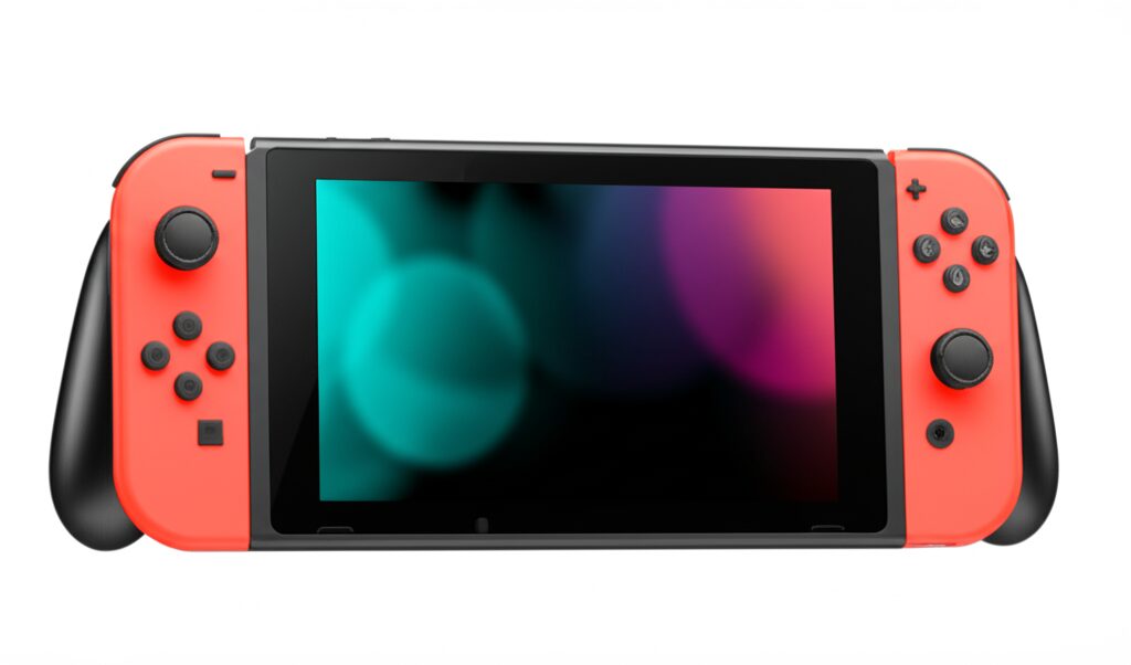 【スイッチ 2 いらない】赤いジョイコンを取り付けたニンテンドースイッチ本体