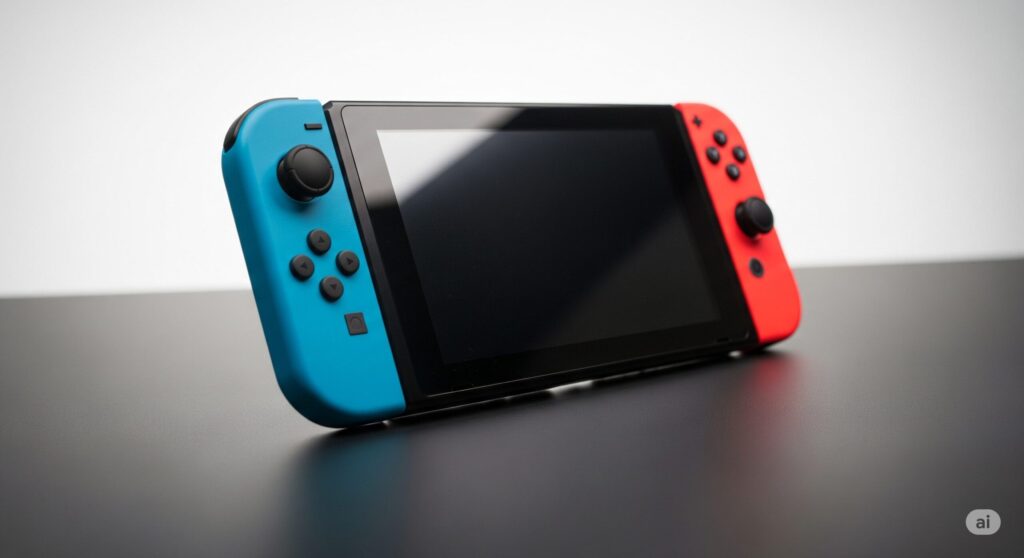 【スイッチ 2 いらない】青と赤のコントローラーが付いたニンテンドースイッチ本体